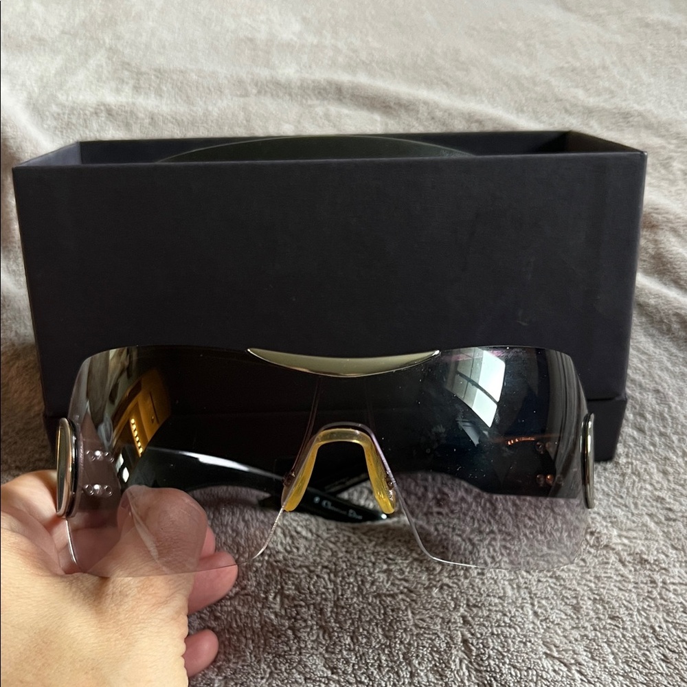 Christian Dior Black and Clear Sunglasses